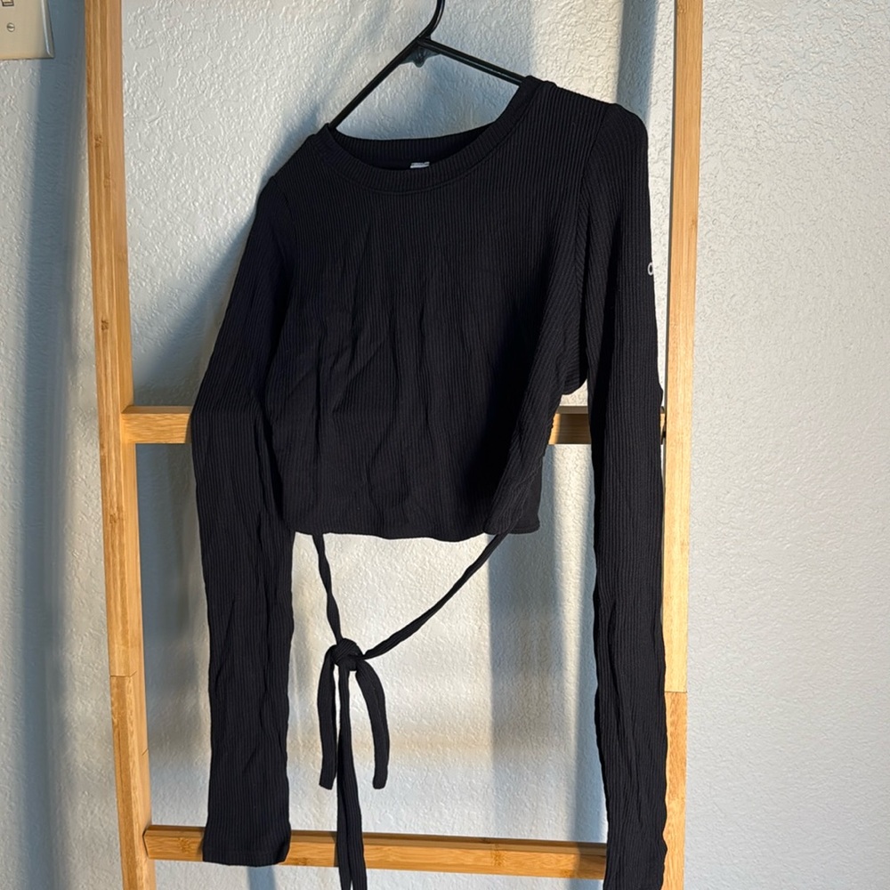 Alo Yoga Ribbed Manifest Long Sleeve Shirt M